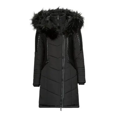 Only ONLNEWLINETTE FUR HOOD COAT OTW women's Parka in Black