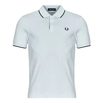 Fred Perry TWIN TIPPED FRED PERRY SHIRT men's Polo shirt in White