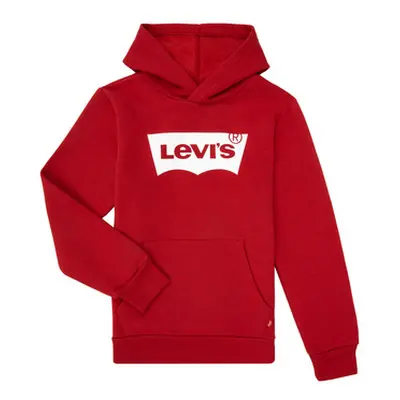 Levis BATWING SCREENPRINT HOODIE boys's Children's sweatshirt in Red