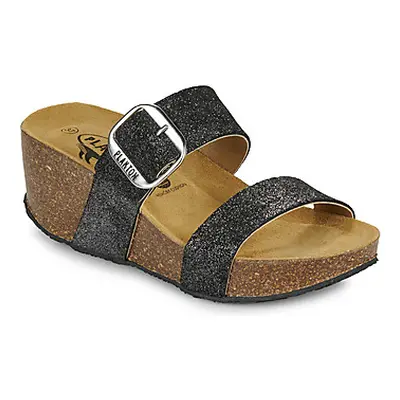 Plakton SO ROCK women's Mules / Casual Shoes in Black