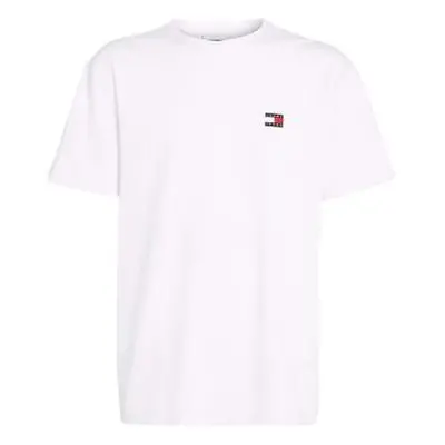 Tommy Jeans Badge Crew T-Shirt White men's in White