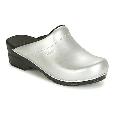 Sanita SONJA women's Clogs (Shoes) in Silver