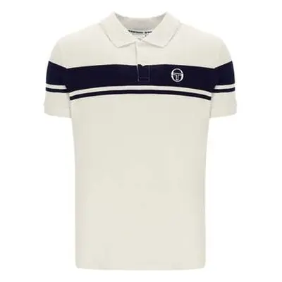 Sergio Tacchini Young Line Polo Shirt Gardenia/Maritime Blue men's in multicolour