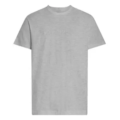 Calvin Klein Jeans Cotton Crew T-Shirt Grey Heather men's in Grey