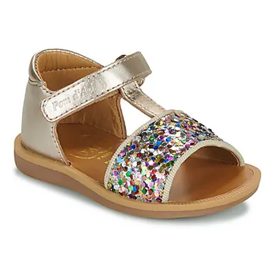 Pom d'Api POPPY TAO EASY girls's Children's Sandals in Gold