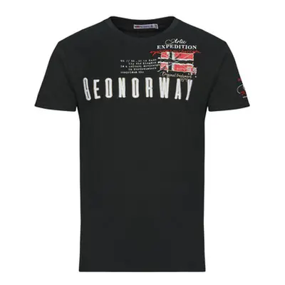 Geographical Norway JASON men's T shirt in Black