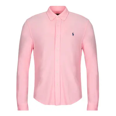 Polo Ralph Lauren CHEMISE AJUSTEE COL BOUTONNE EN POLO FEATHERWEIGHT men's Long sleeved Shirt in