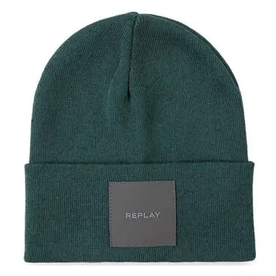 Replay P Beanie Hat women's Cap in Green