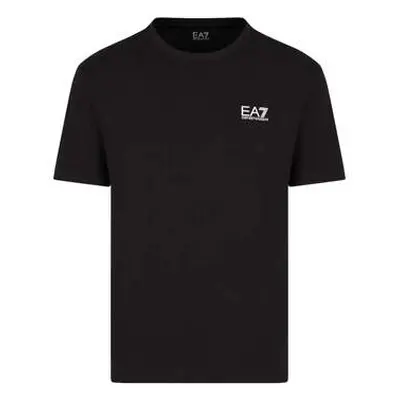 Ea7 Emporio Armani Pima Cotton Identity T-Shirt Black men's in Black