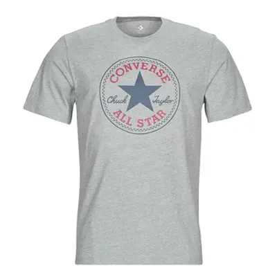 Converse GO-TO ALL STAR PATCH LOGO men's T shirt in Grey