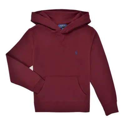 Polo Ralph Lauren LS PO HOOD-TOPS-KNIT girls's Children's Sweatshirt in Bordeaux