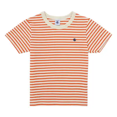 Petit Bateau BRANDON boys's Children's T shirt in Red