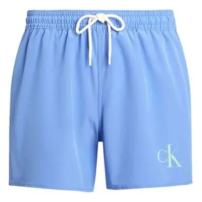 Calvin Klein Jeans CK Monogram Swim Shorts Glacier men's in Blue