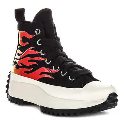 Converse A08766C Run Star Hike Hi Flame women's Trainers in Red