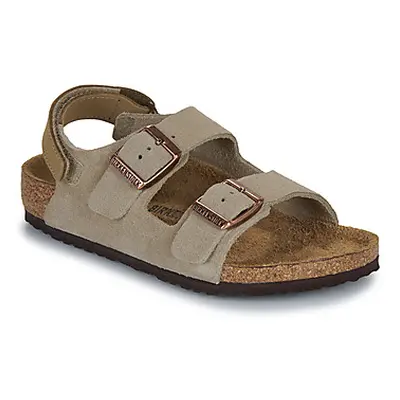 BIRKENSTOCK Milano AS Kids LEVE Taupe boys's Children's Sandals in Beige