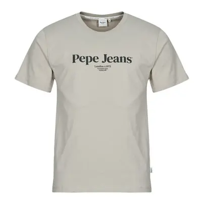 Pepe jeans DALE TEE men's T shirt in Beige