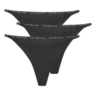 Tommy Hilfiger 3 PACK MULTI SHAPE BOTTOM women's Knickers/panties in Black