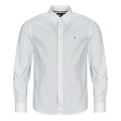 Tommy Hilfiger CORE FLEX POPLIN SOLID RF SHIRT men's Long sleeved Shirt in White