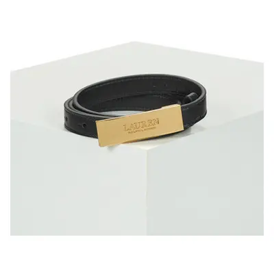 Lauren Ralph Lauren NEW PLAQUE-BELT-SKINNY women's Belt in Black