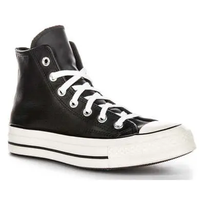 Converse A07200C Chuck 70 High Top Lace up Black Leather men's Trainers in