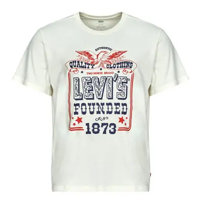 Levis SS RELAXED FIT TEE men's T shirt in White