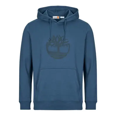 Timberland KENNEBEC RIVER TREE LOGO HOODIE men's Sweatshirt in Blue