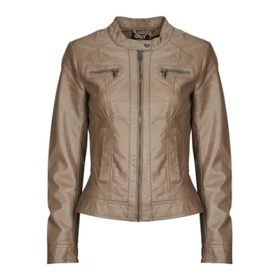 Only ONLBANDIT women's Leather jacket in Brown