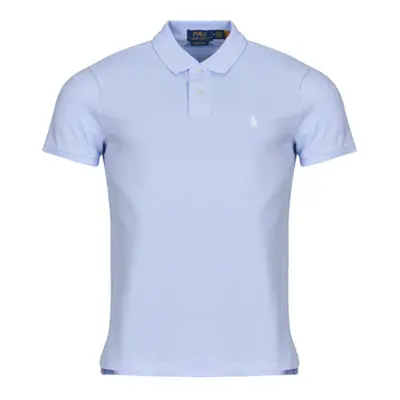 Polo Ralph Lauren POLO COUPE DROITE EN COTON BASIC MESH men's Polo shirt in Blue