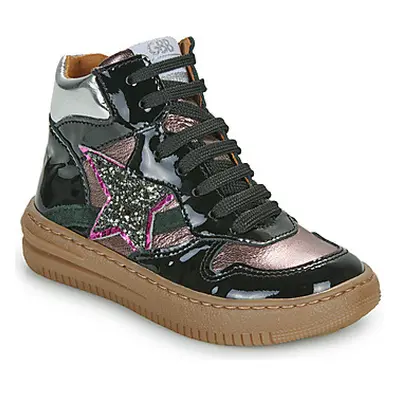 GBB ZHURA girls's Children's Shoes (High-top Trainers) in Black