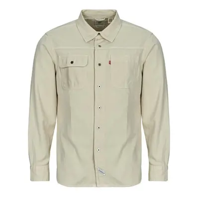 Levis LS AUBURN WORKER men's Long sleeved Shirt in Beige