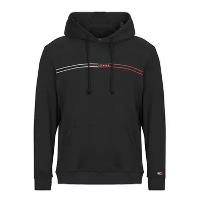 Tommy Jeans TJM REG ENTRY GRAPHIC HOODIE EXT men's Sweatshirt in Black