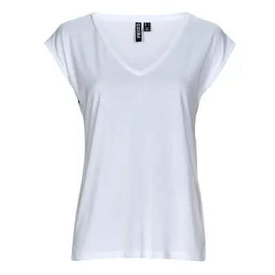 Pieces PCKAMALA TEE women's T shirt in White