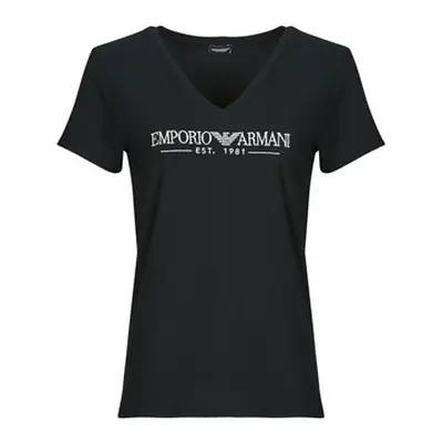 Emporio Armani TOP EW000409 women's T shirt in Black