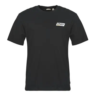 Only & Sons ONSSPRINT men's T shirt in Black