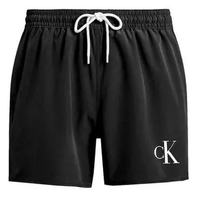 Calvin Klein Jeans CK Monogram Swim Shorts Black men's in Black