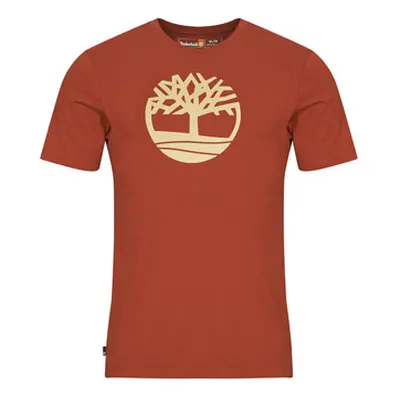 Timberland KENNEBEC RIVER TREE LOGO SHORT SLEEVE TEE men's T shirt in Red