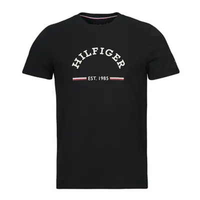 Tommy Hilfiger RWB ARCH GS TEE men's T shirt in Black