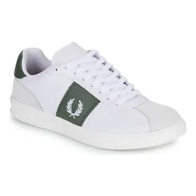 Fred Perry B4 LEATHER / SUEDE men's Shoes (Trainers) in White