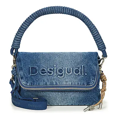 Desigual HALF LOGO DENIM VENECIA 3.0 women's Shoulder Bag in Blue