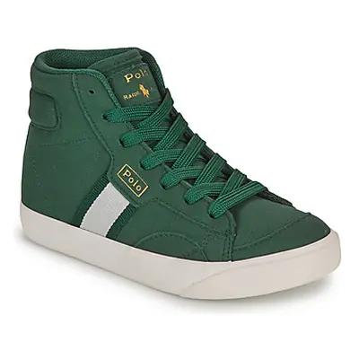 Polo Ralph Lauren COURT MID girls's Children's Shoes (High-top Trainers) in Green