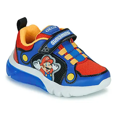 Geox J CIBERDRON BOY boys's Children's Shoes (Trainers) in Multicolour