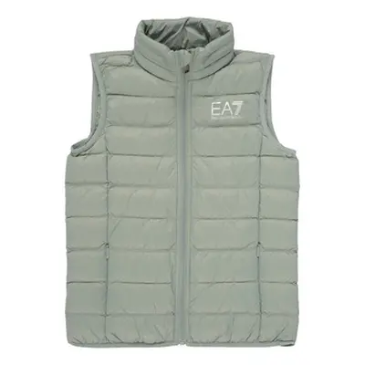 Emporio Armani EA7 TRAIN CORE ID DOWN LIGHT VEST boys's Children's Jacket in Green