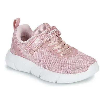 Geox J ARIL GIRL girls's Children's Shoes (Trainers) in Pink