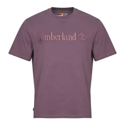 Timberland HAMPTHON SHORT SLEEVE TEE men's T shirt in Purple