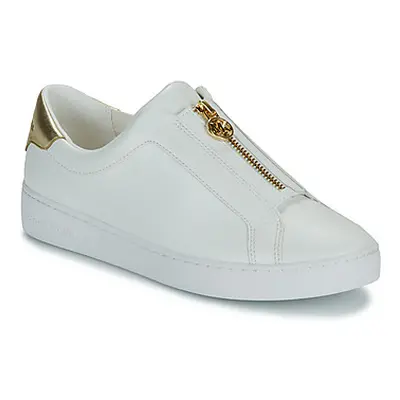 MICHAEL Michael Kors KEATON ZIP SLIP ON women's Shoes (Trainers) in White