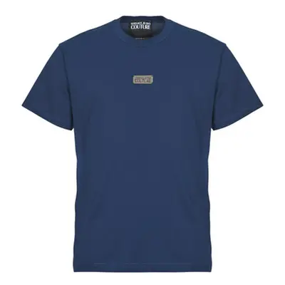 Versace Jeans Couture 78GAHT08 men's T shirt in Blue