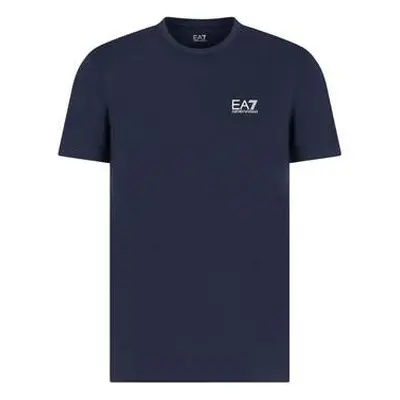 Ea7 Emporio Armani Pima Cotton Identity T-Shirt Armani Blue men's in Blue