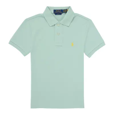 Polo Ralph Lauren SLIM POLO-TOPS-KNIT boys's Children's polo shirt in Blue