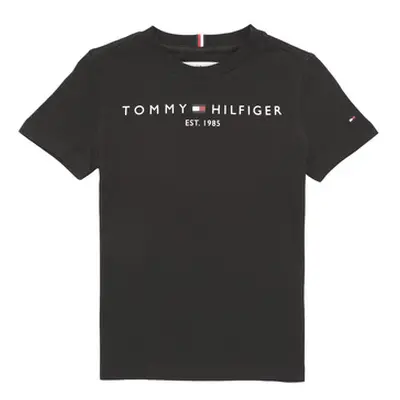 Tommy Hilfiger ESSENTIAL TEE S/S boys's Children's T shirt in Black