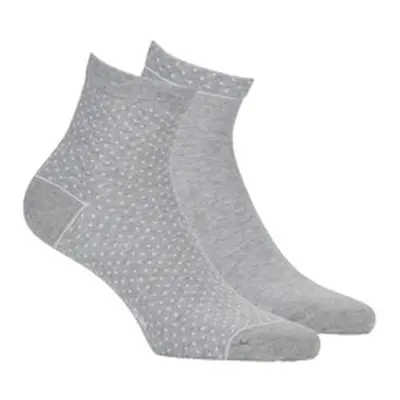 DIM MC GREEN FANCY PACK X2 women's Socks in Grey